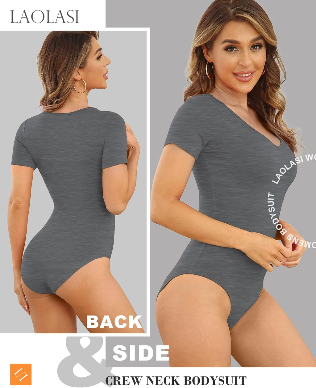 Women'S V Neck Bodysuits 2024 Slim Fit Casual Extender Bodysuit Daily Tshirts